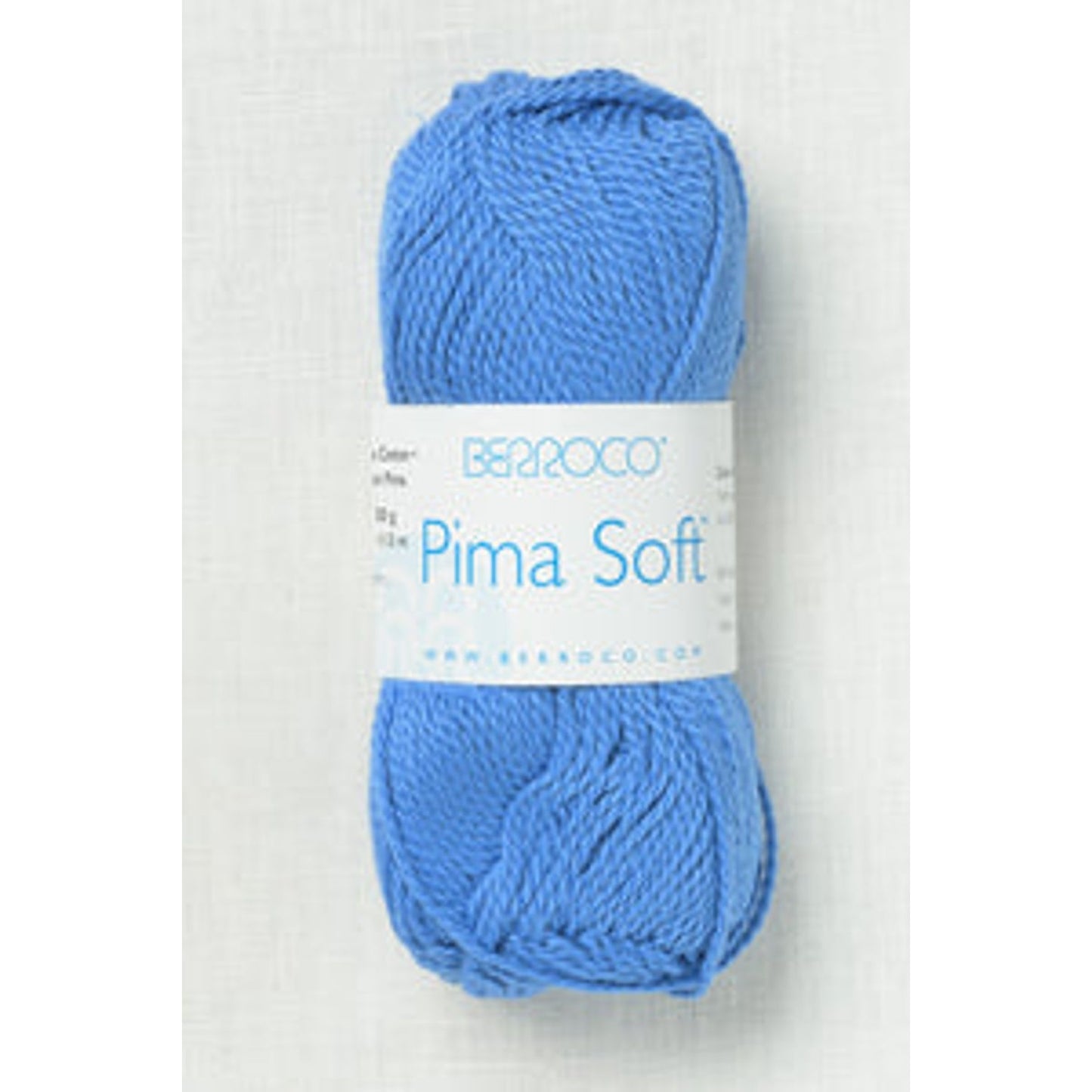 Berroco Pima Soft Yarn - Soft Cotton Blend Skein 4658 Yacht Blue