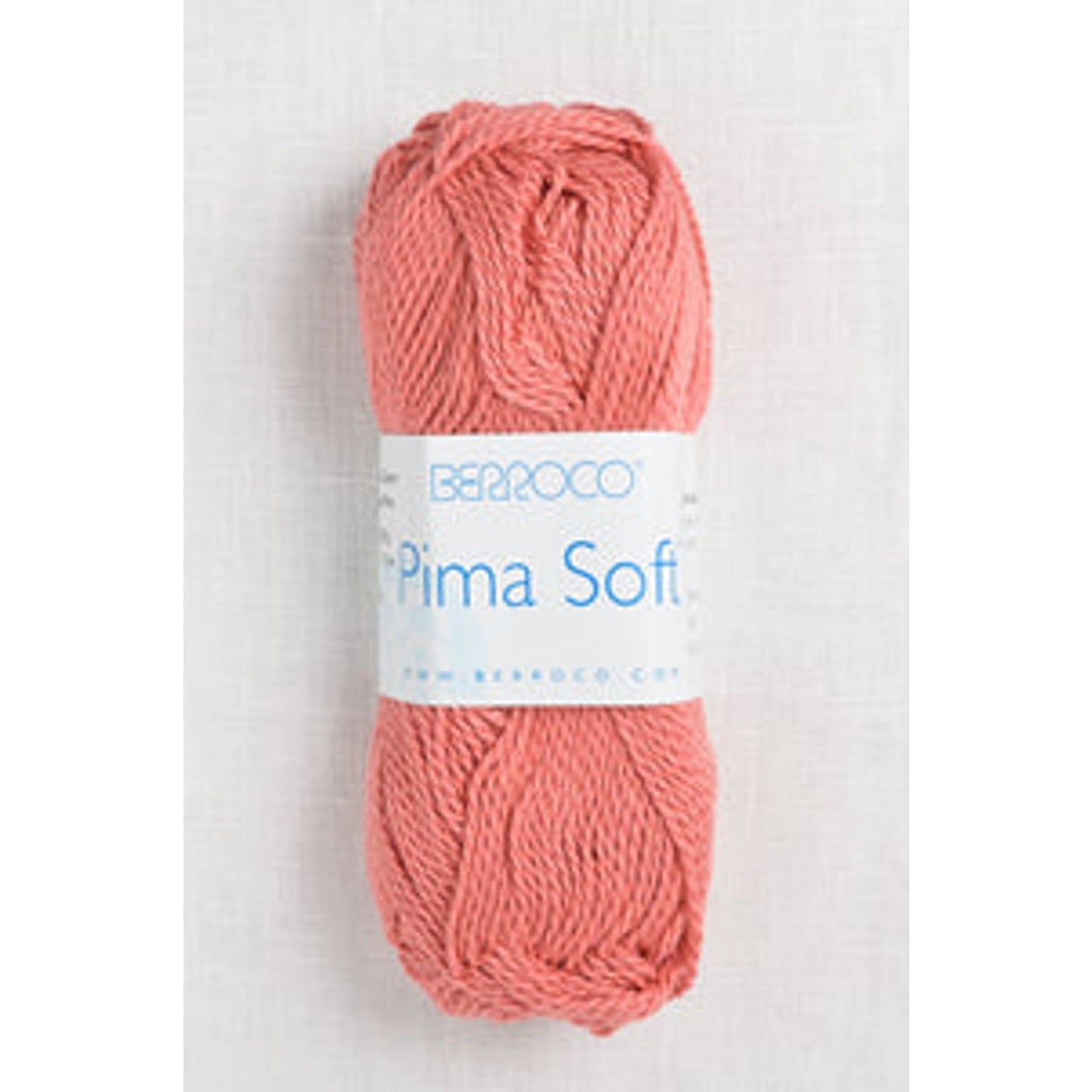 Berroco Pima Soft Yarn - Soft Cotton Blend Skein 4633 Coral