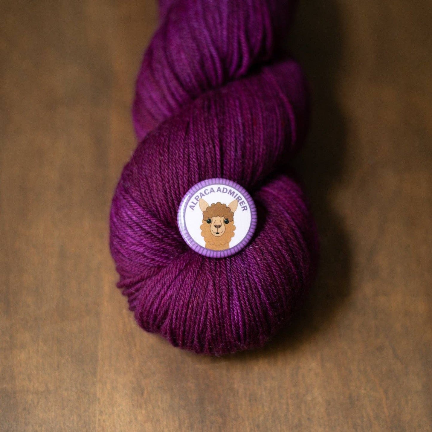 Camp Stitchwood Alpaca Admire Yarn in Purple, perfect for projects requiring merit badge required for eagle
