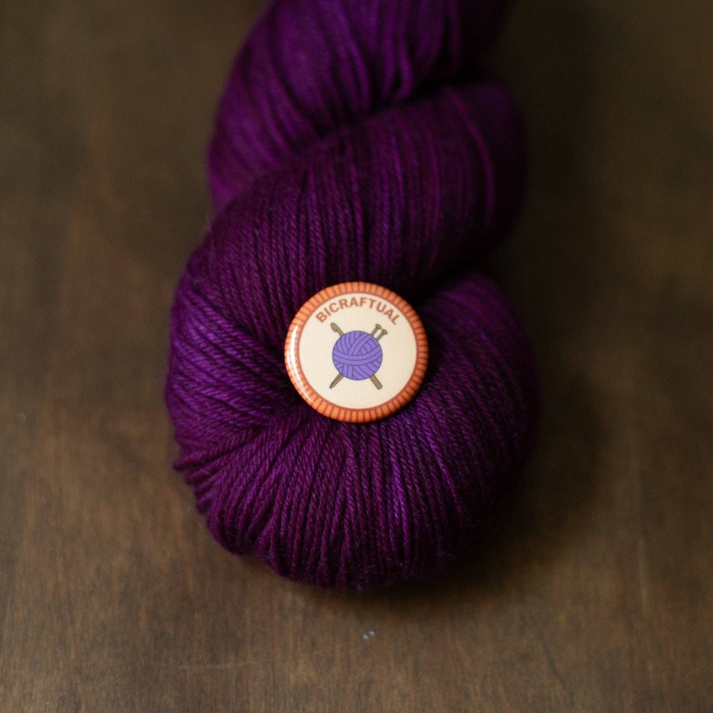 Camp Stitchwood Hand-Dyed Yarn in Deep Purple Color for Projects and Merit Badge Required for Eagle