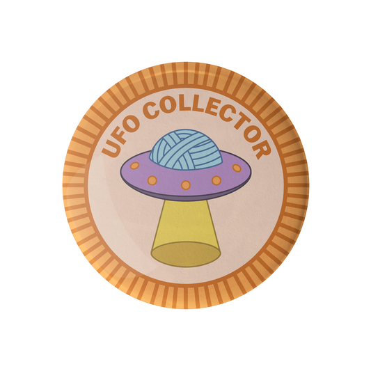 Camp Stitchwood UFO Collector Merit Badge required for eagle with colorful design for scouting rewards