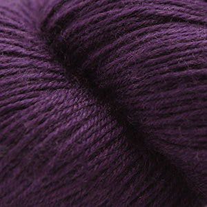 Cascade Yarns Heritage superwash merino wool in rich purple shade for soft and durable knitting projects