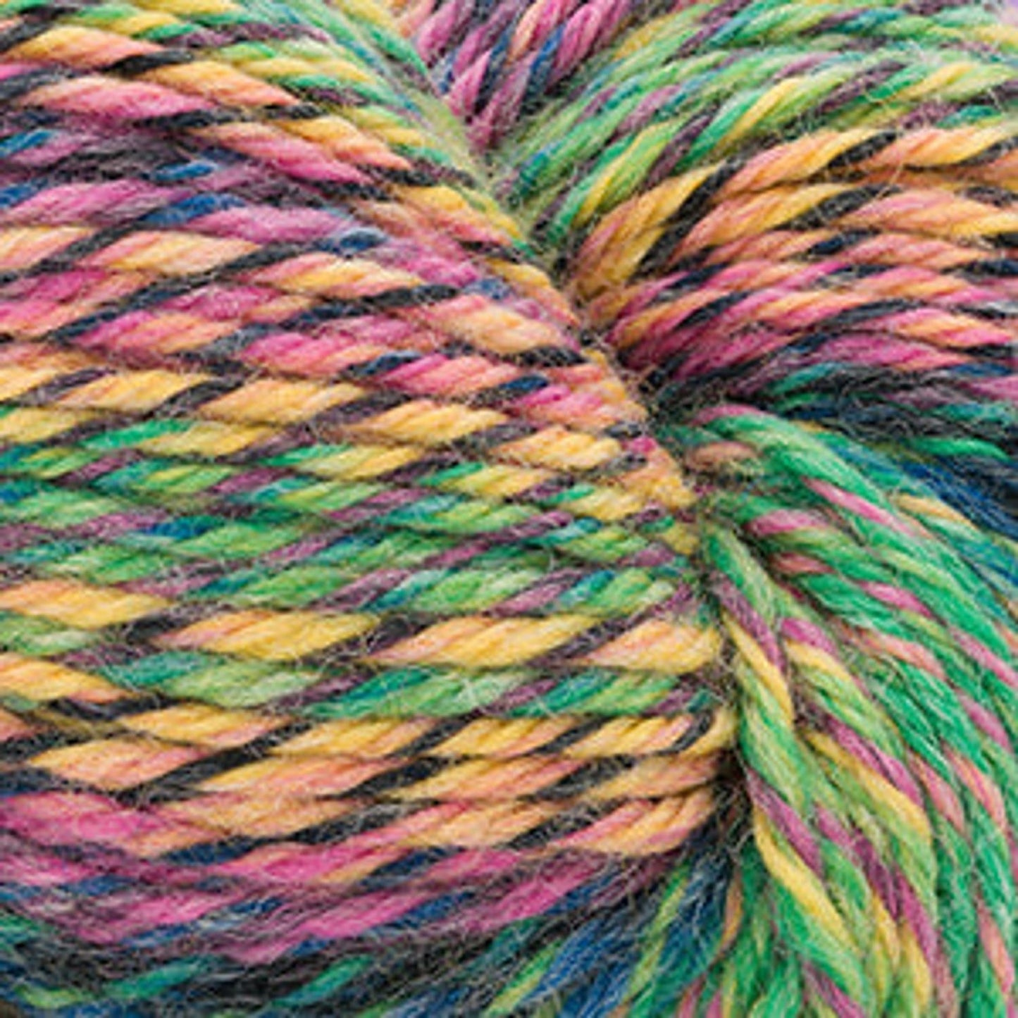 Cascade Yarns Wholesale Multicolored Yarn Skein in Vibrant Pink, Green, and Yellow Shades