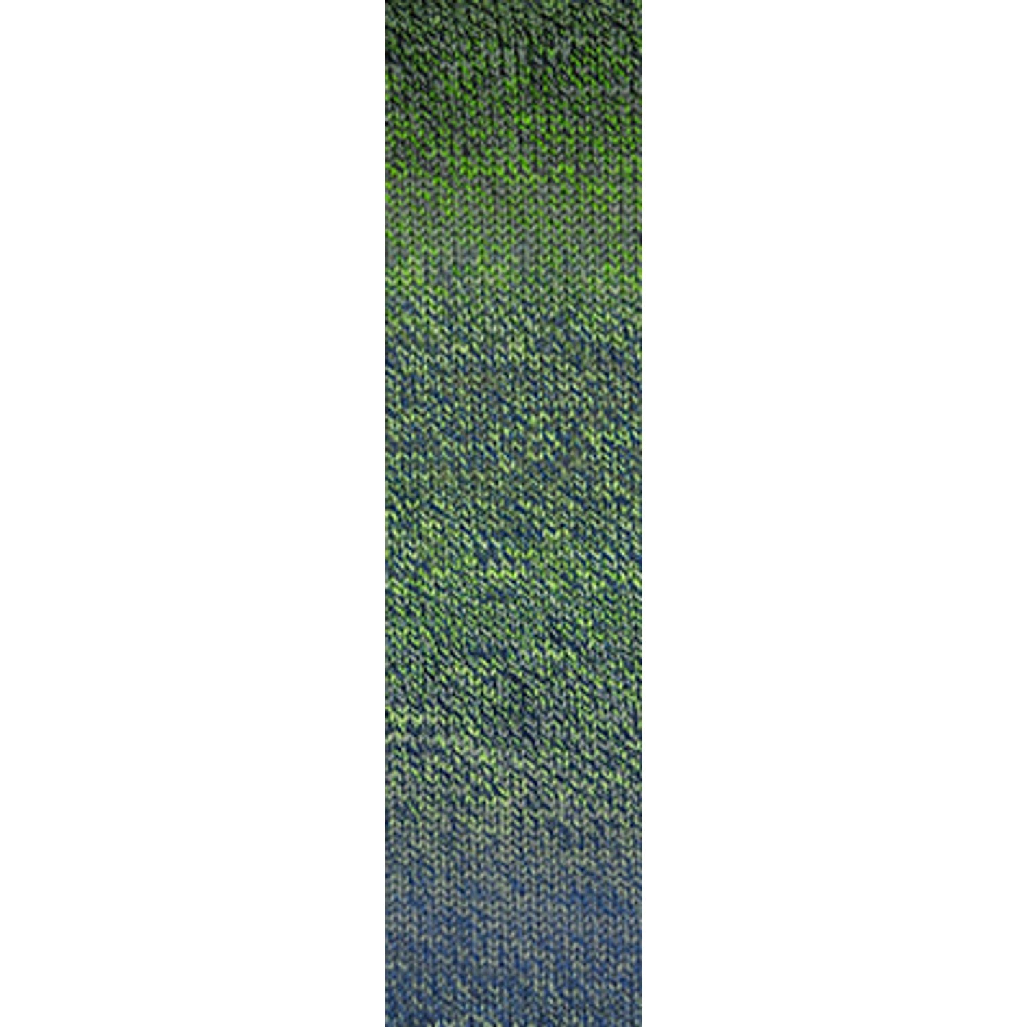 Cascade Yarns wholesale cotton yarn in a vibrant green and blue gradient for knitting projects