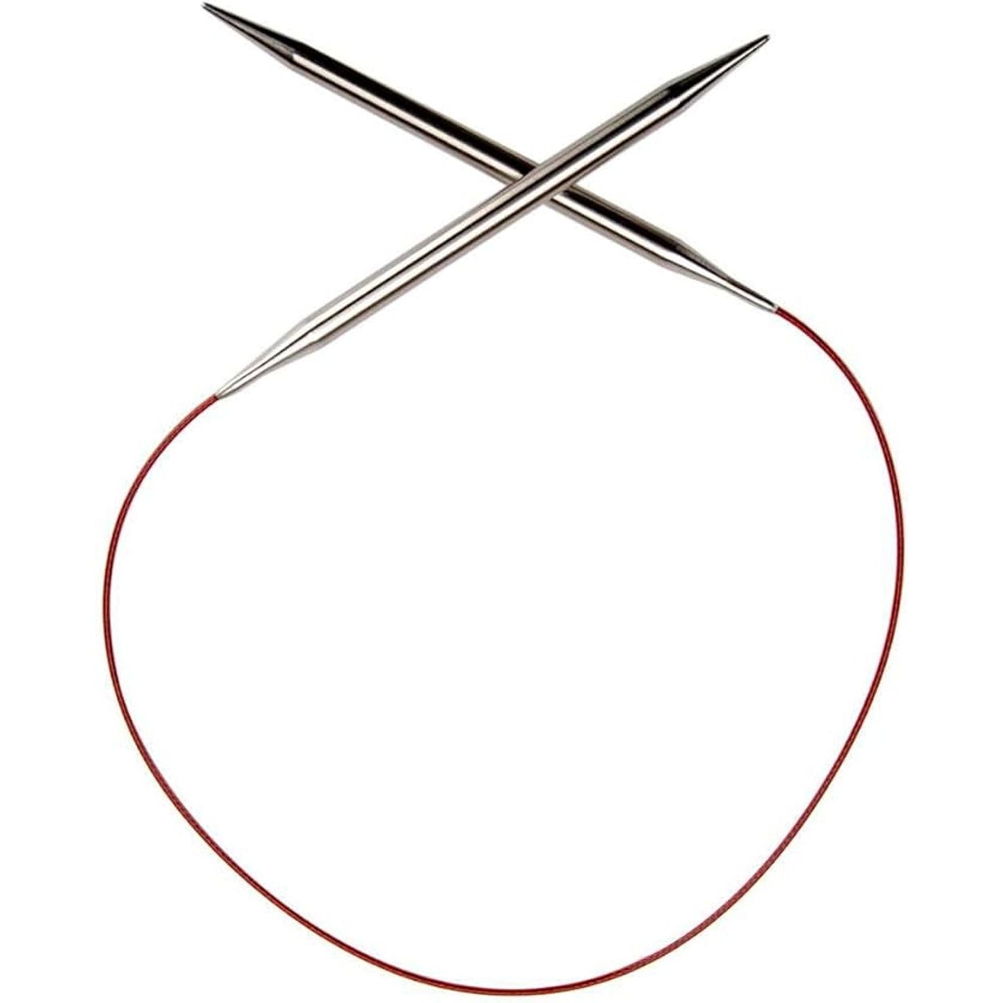 ChiaoGoo RED Lace circular needles with stainless steel tips and flexible nylon cables for knitting