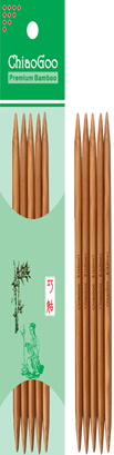 ChiaoGoo bamboo double point needles in a pack, ideal for knitting projects and easy handling