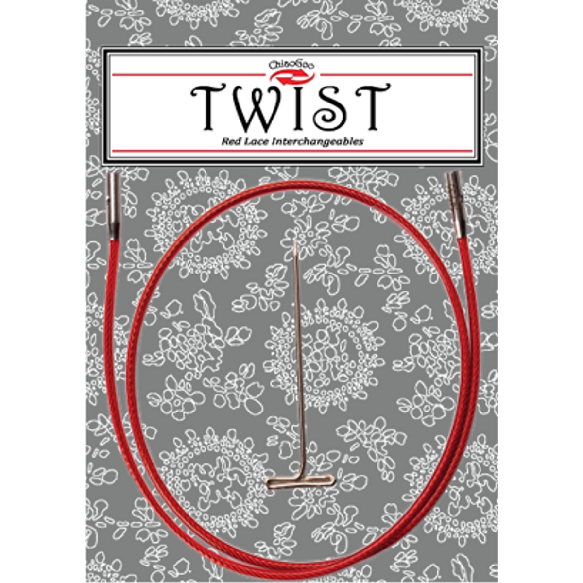 ChiaoGoo Twist Lace Interchangeable Red Cable for versatile knitting projects and easy connections
