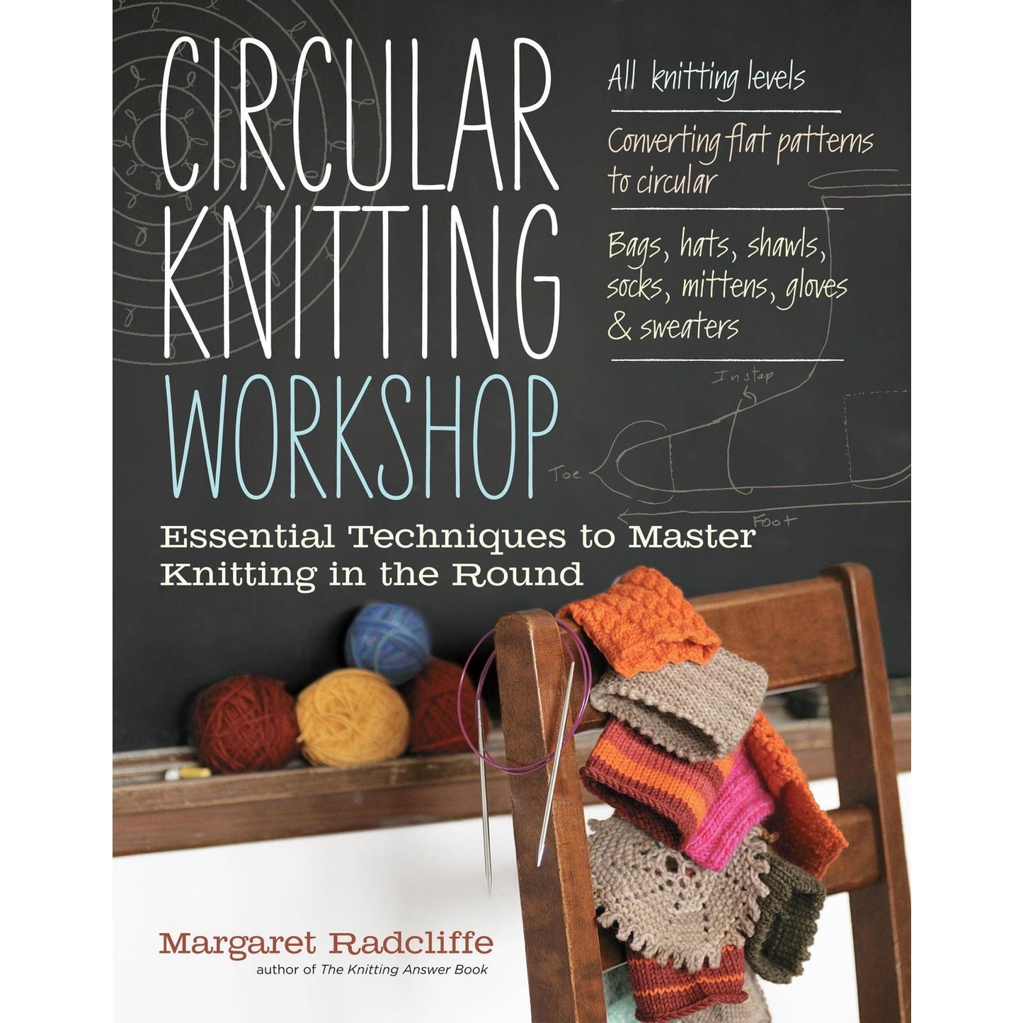 Circular knitting workshop book by Margaret Radcliffe for mastering knitting in the round
