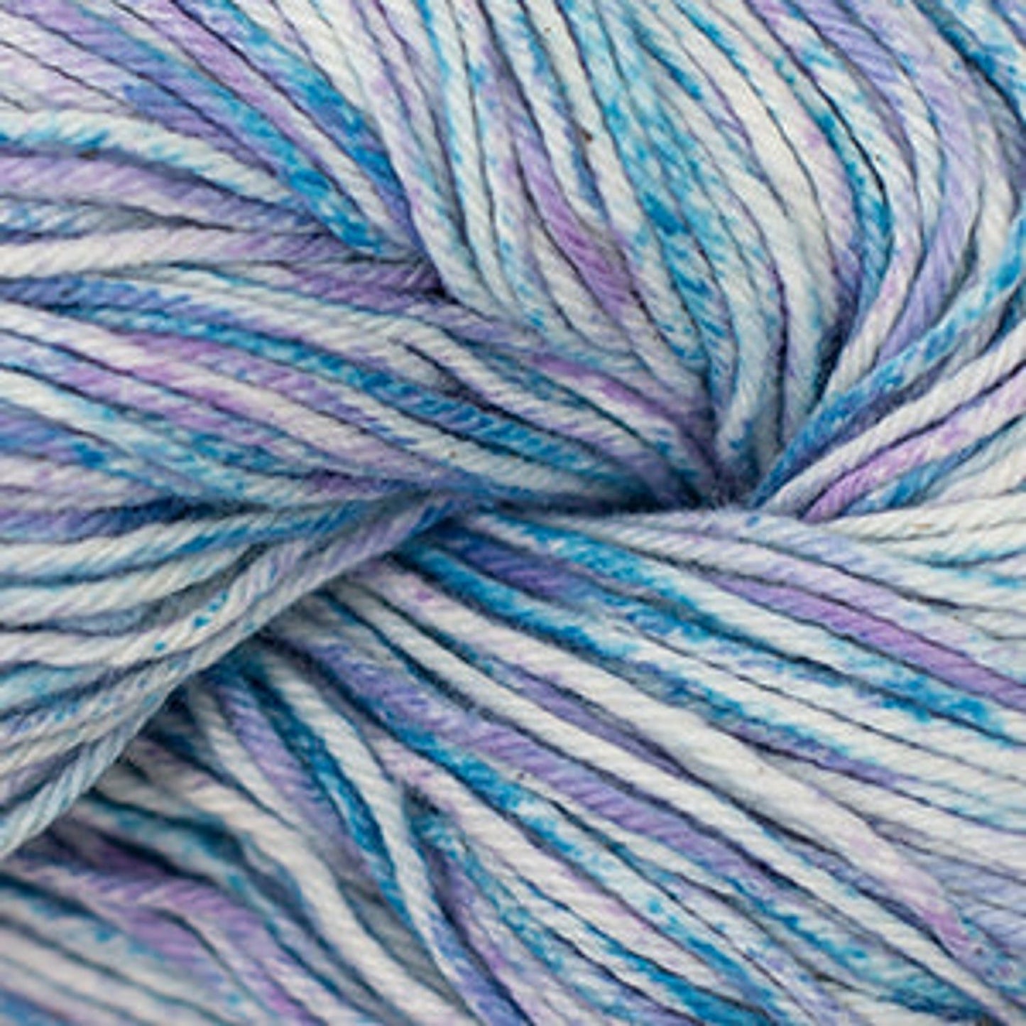 Cascade Yarns cotton and yarn in soft lavender and blue tones for knitting and crocheting projects