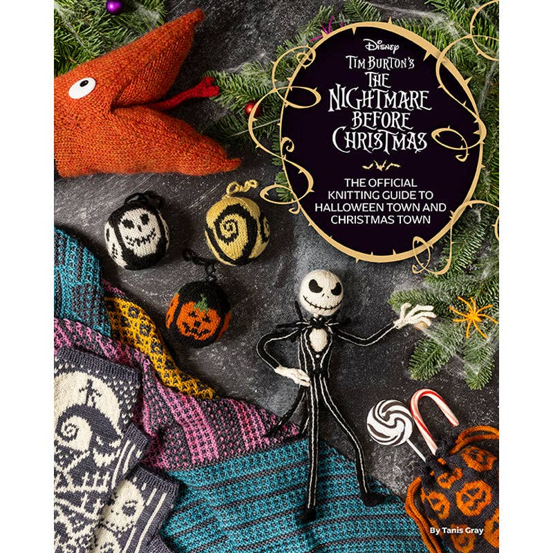Official knitting guide for Halloween Town and Christmas Town from The Nightmare Before Christmas the movie