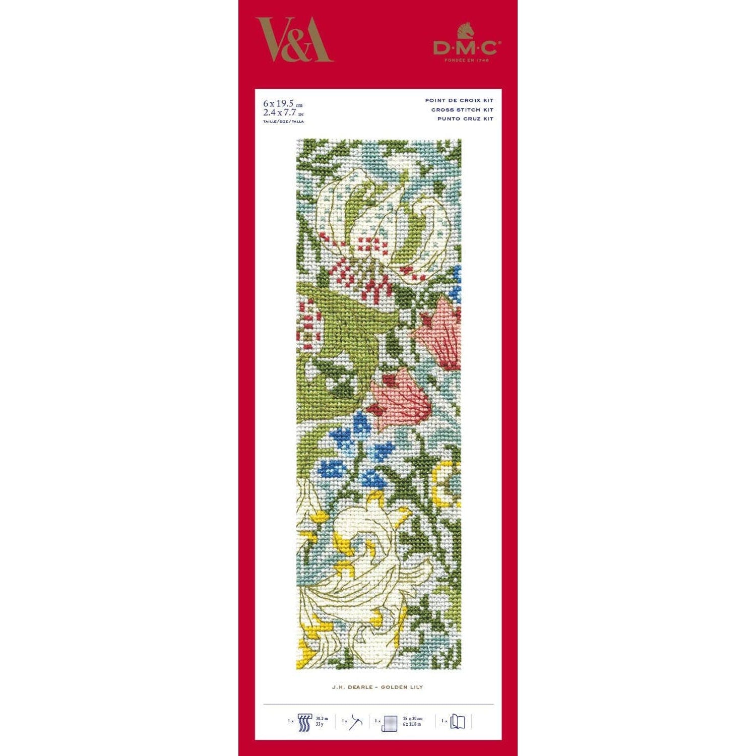 DMC cross stitch kit featuring intricate floral designs with vibrant colors for beautiful stitches cross stitch projects