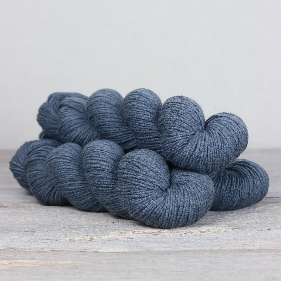 Dark blue Herb & Hue yarn for knitting, soft and versatile for various projects