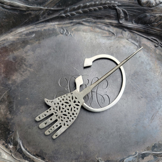 Jul Designs Hamsa Pennacular Brooch