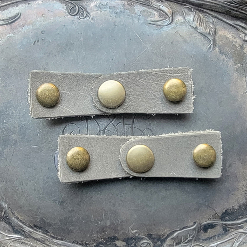 Jul Designs Latch Closures Pewter with Antique Brass