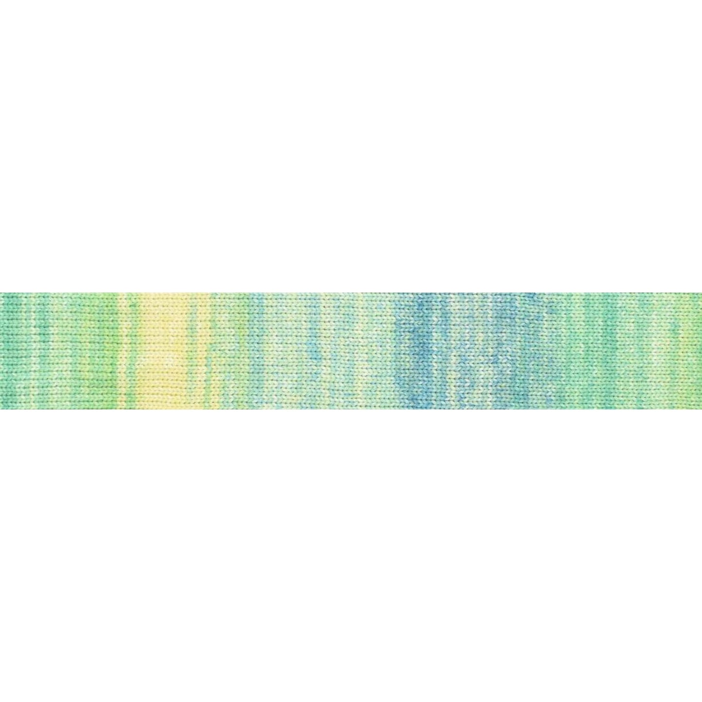 Soft Juniper Moon Farm Cumulus Dégradé yarn in shades of blue and green for crafting projects