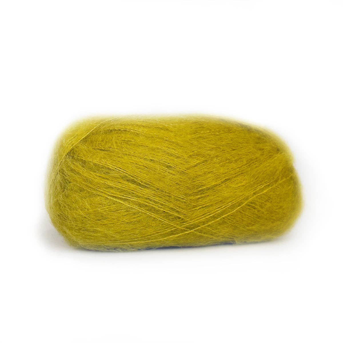 Kelbourne Woolens Harmony yarn in vibrant mustard yellow, perfect for cozy knitting projects