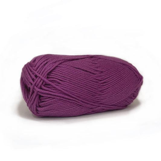 Kelbourne Woolens - Skipper: sport weight un-mercerized cotton yarn - Pink Raspberry
