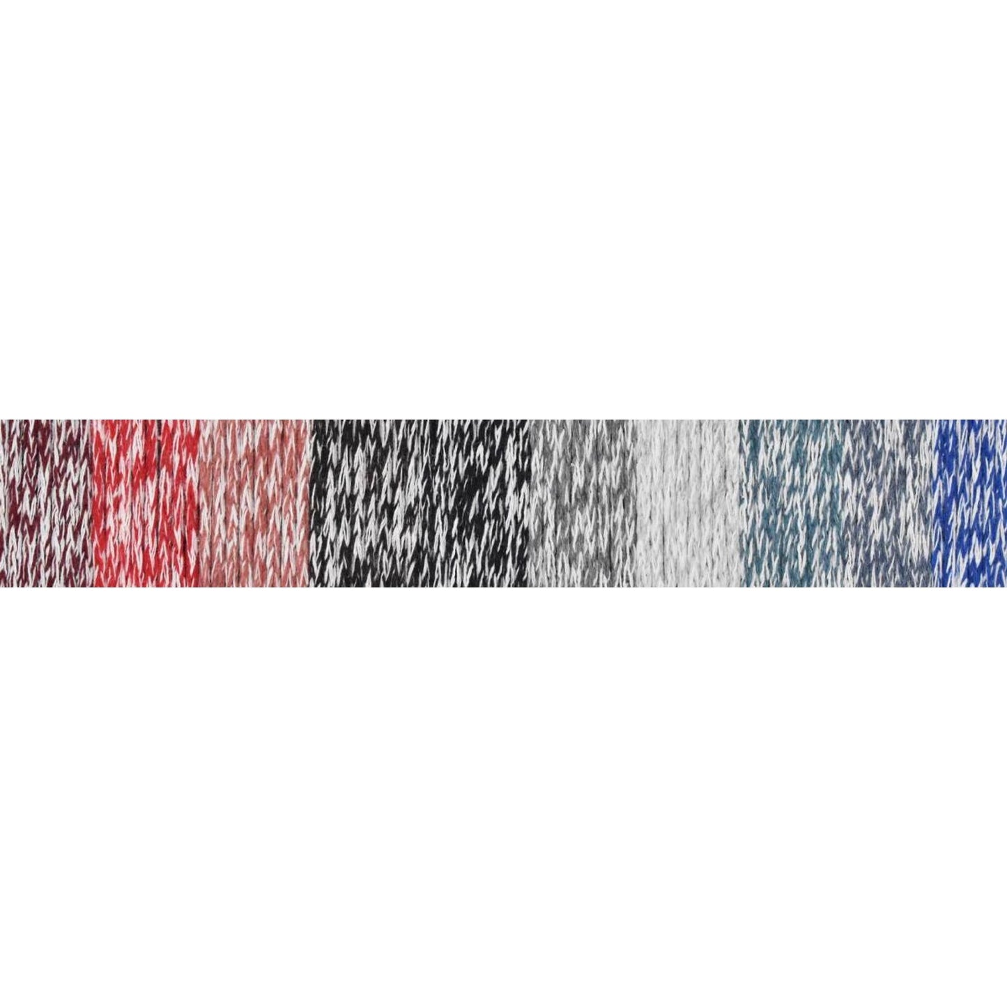 Knitting Fever KFI Collection Eco Bag yarn in multiple colors including red, black, white, gray, and blue shades
