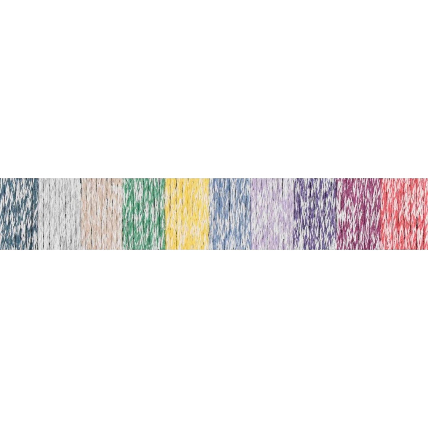 Colorful skeins of KFI Collection Eco Bag yarn by Knitting Fever in various vibrant shades