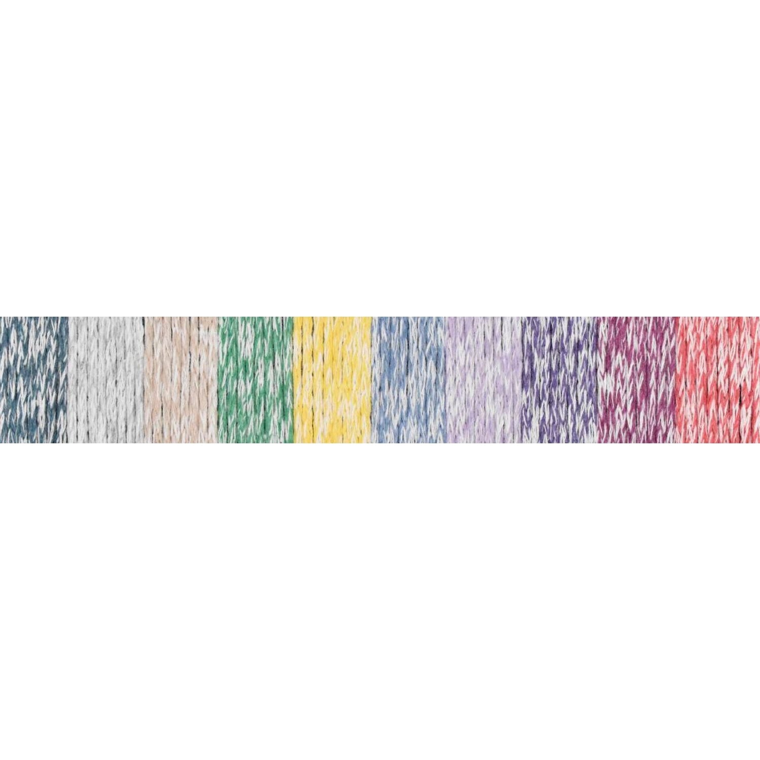 Colorful skeins of KFI Collection Eco Bag yarn by Knitting Fever in various vibrant shades