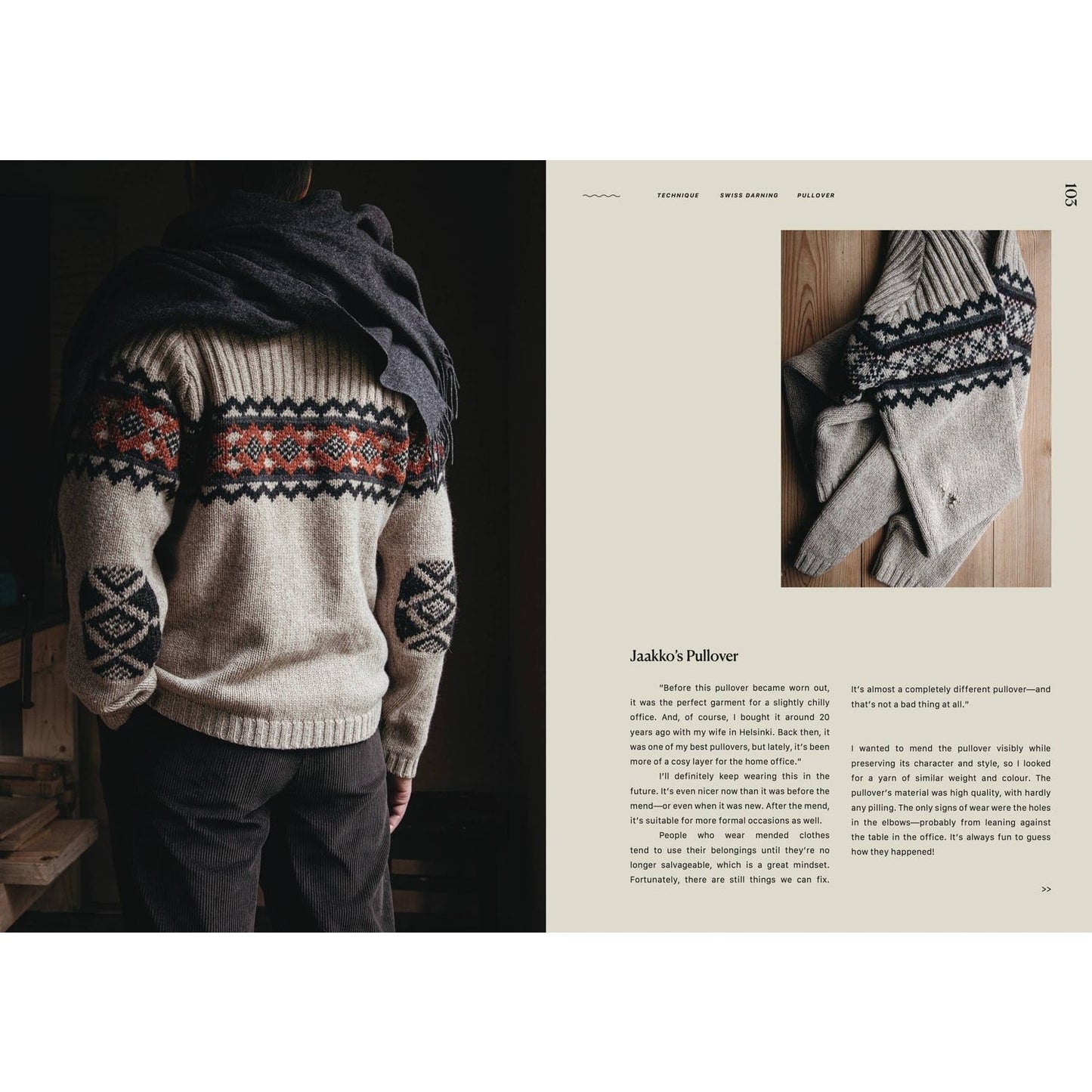 Cozy knitted sweater with intricate patterns, perfect for showcasing knitting knits style
