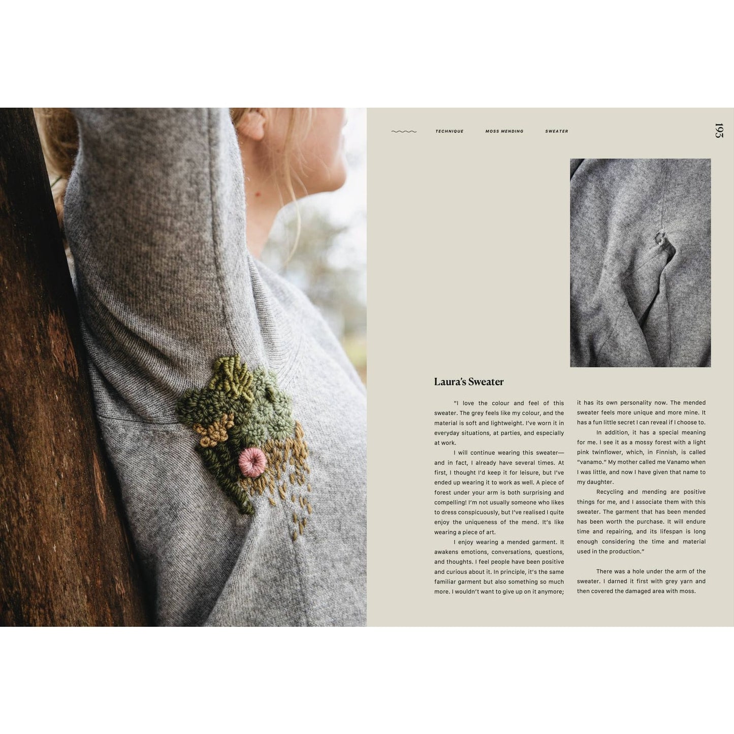Cozy knit sweater featuring floral embroidery, perfect for showcasing knitting knits style