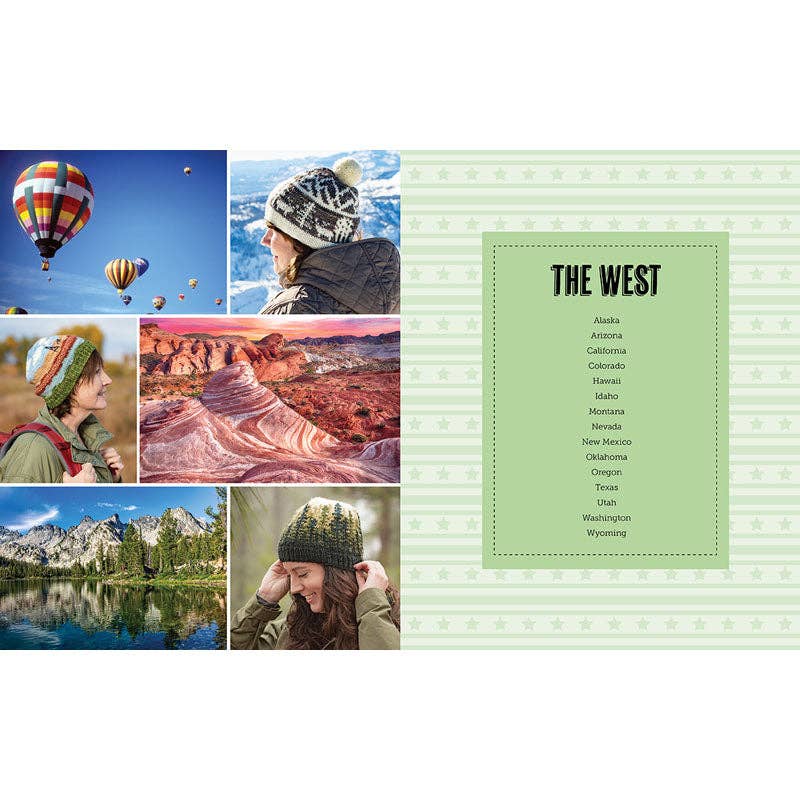 The West Book Cover Featuring Scenic Photos and a List of States for emp museum of pop culture Enthusiasts
