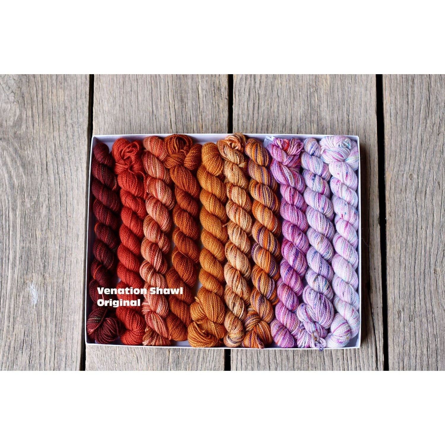 Koigu Wool Designs - Venation Shawl Kits - Pencil Boxes x Ambah LYS Day 2025