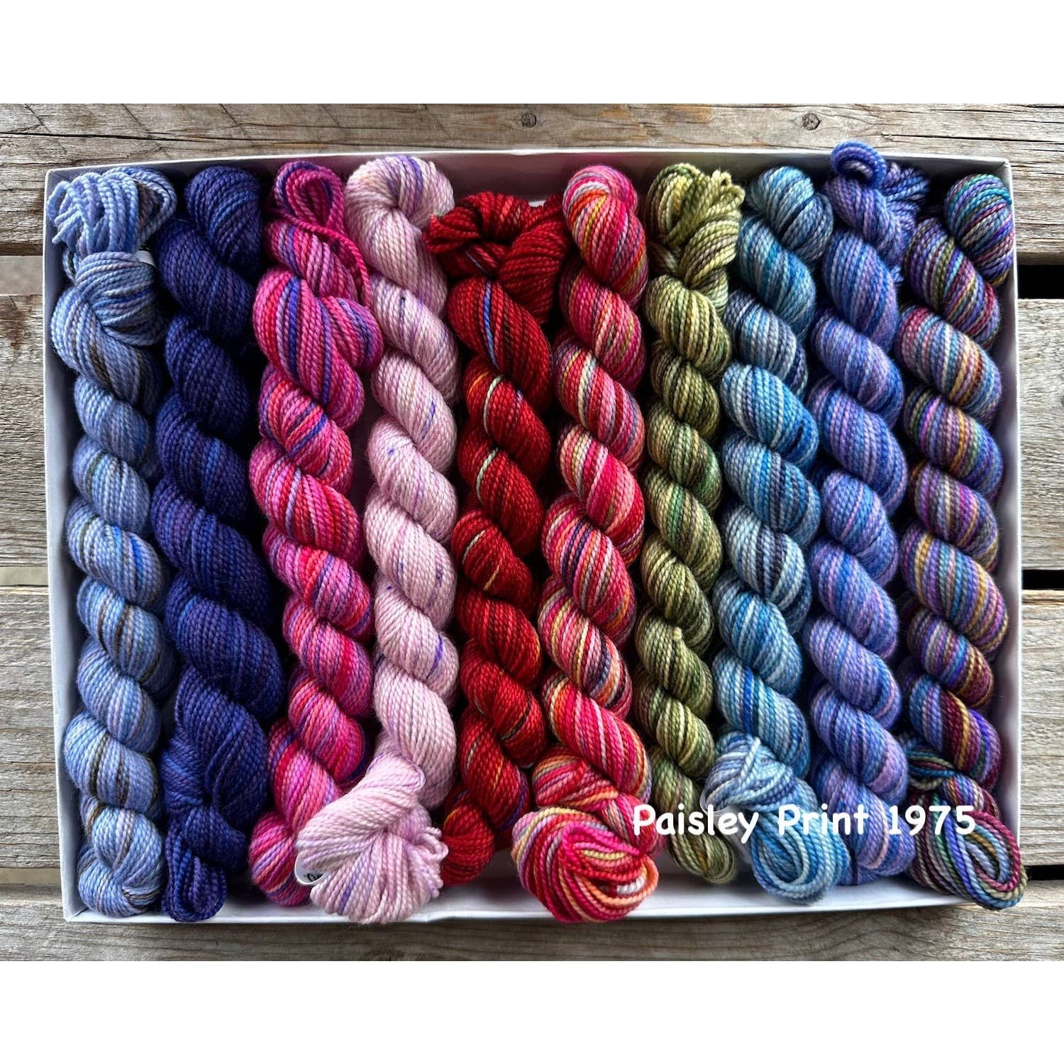 Koigu Wool Designs - 2024 LYS Day KOIGU PRODUCT 2 - Pencil Boxes plus bonus patt Paisley Print 1975