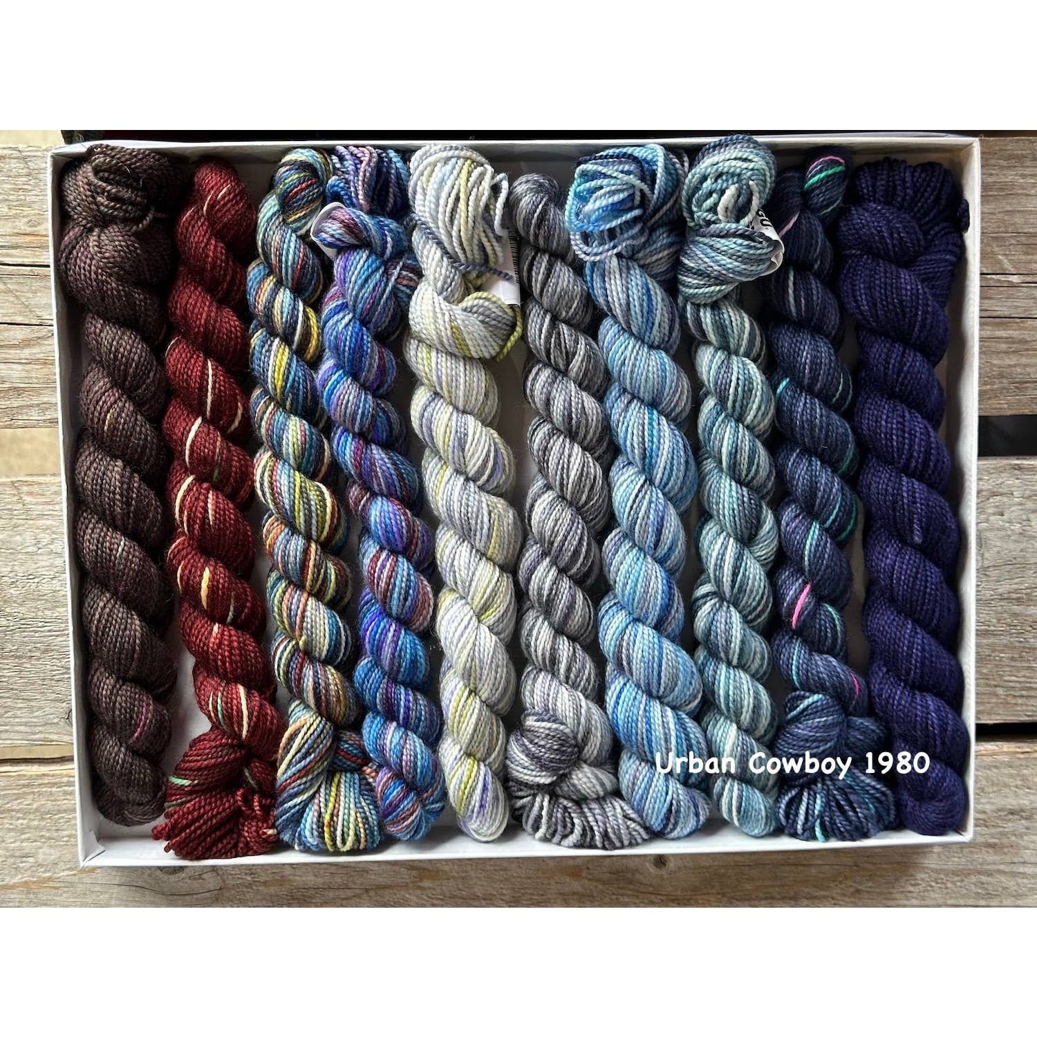 Koigu Wool Designs - 2024 LYS Day KOIGU PRODUCT 2 - Pencil Boxes plus bonus patt Urban Cowboy 1980