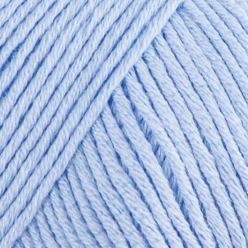 Light blue Laines du Nord Baby Soft yarn in soft, smooth texture for crafting baby items