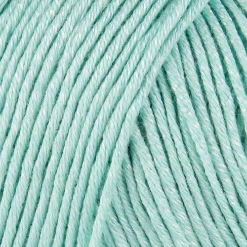 Laines du Nord Baby Soft yarn in soft mint green for charming knitting projects