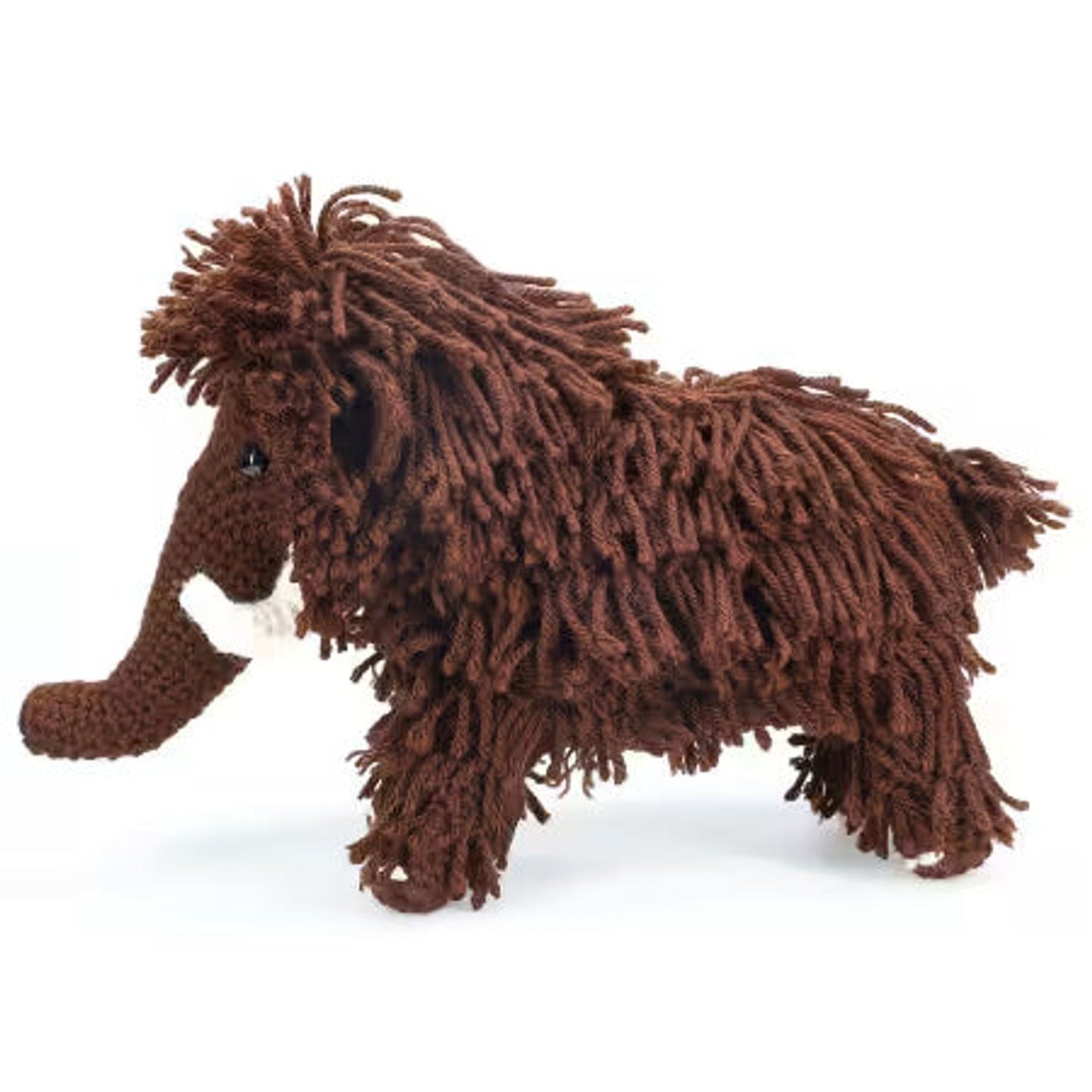 Leisure Arts amigurumi kit lamb with fluffy yarn texture and cute design for crochet enthusiasts