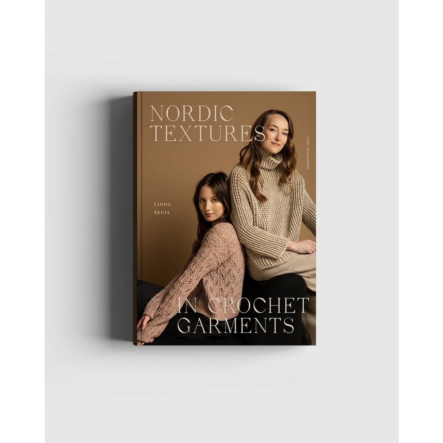 Nordic Textures Book Featuring Crochet Garments Patterns with Stylish Models in Knitwear
