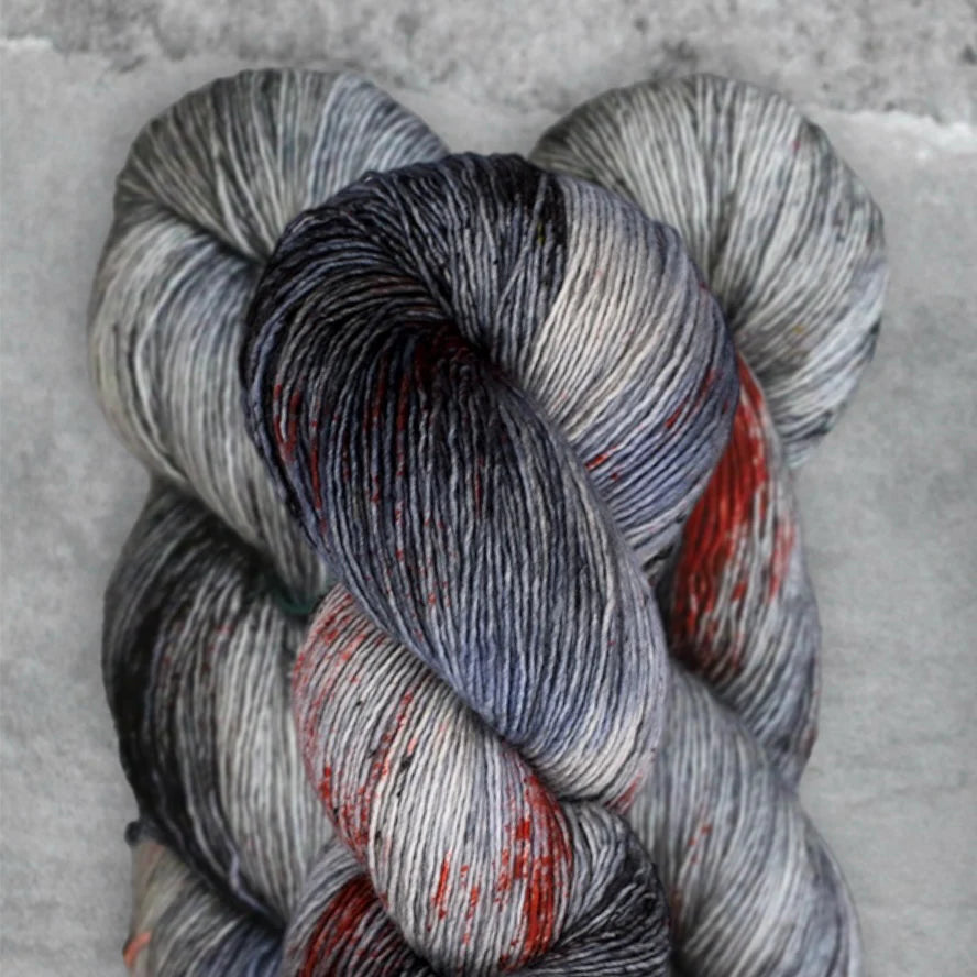 Madelinetosh Tosh Sock for Shawls - Soft Hand-Dyed Yarn Asphalt