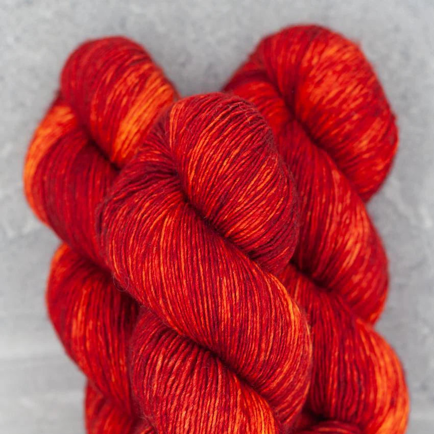 Madelinetosh Tosh Sock for Shawls - Soft Hand-Dyed Yarn Carolina Reaper