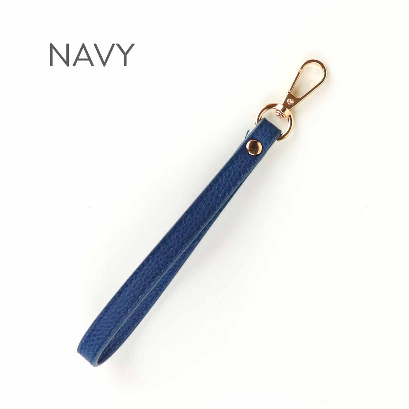 Navy leather apple watch wrist strap with gold hardware for a stylish accessory