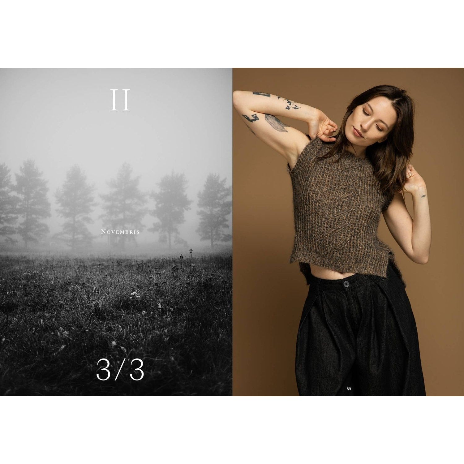 Crochet garments patterns showcased on a model wearing a chic sleeveless top with a neutral color