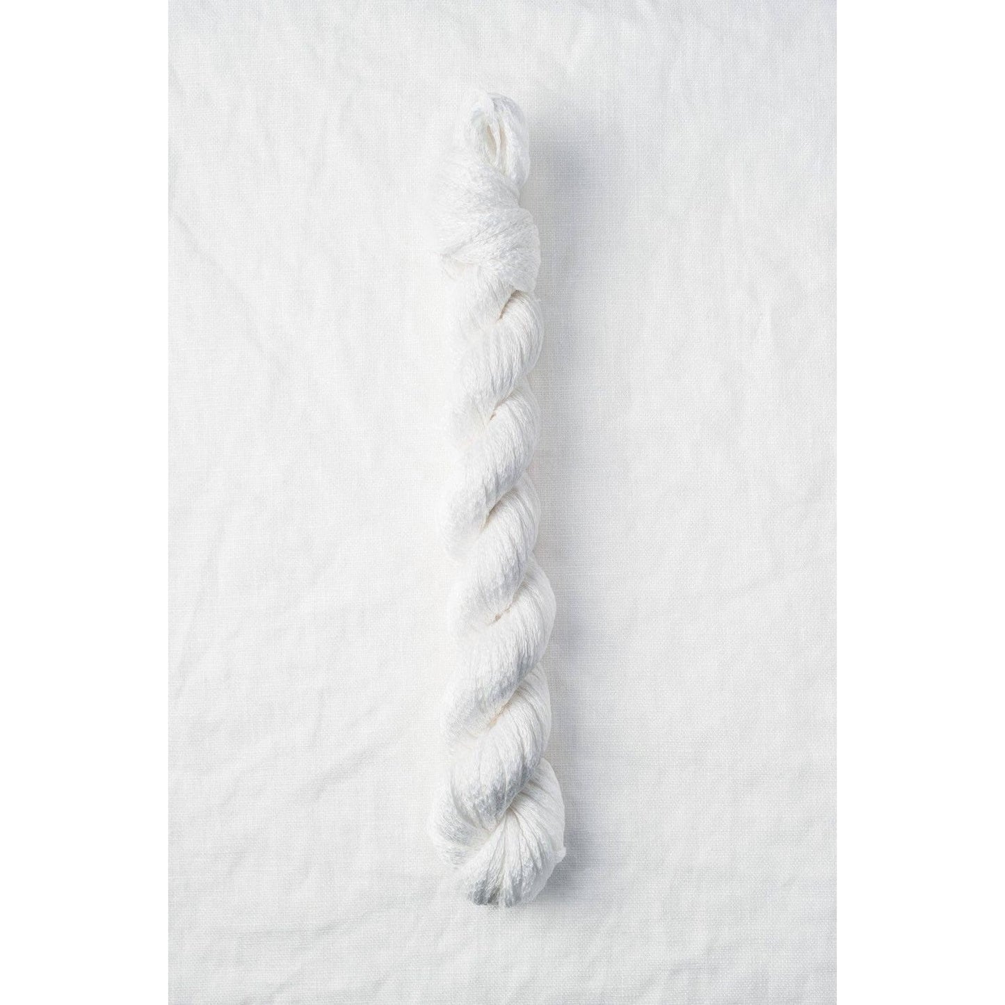 Quince & Co. organic Italian yarn in soft white for knitting and crochet projects