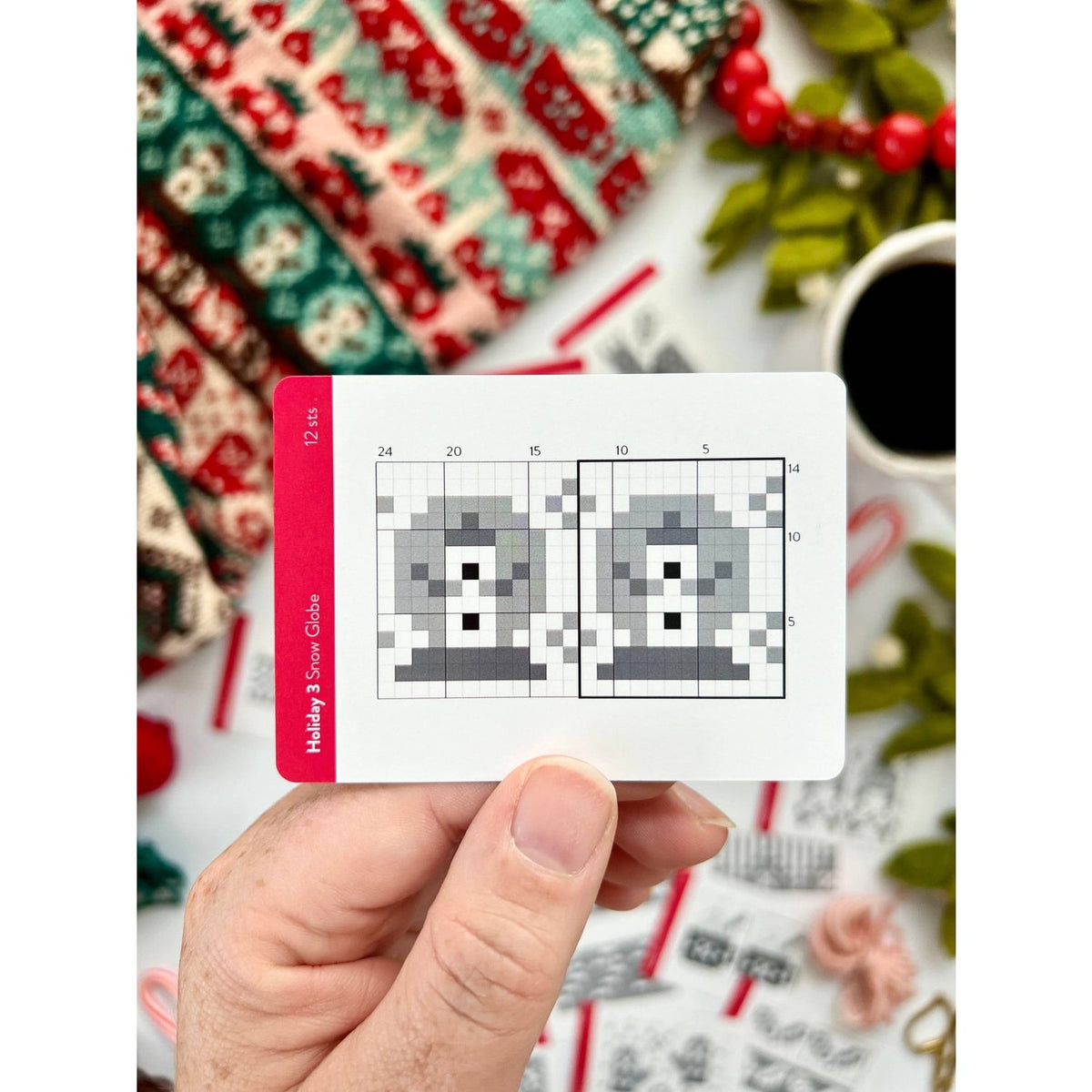 Twice Sheared Sheep Christmas holiday cards featuring pixel art design with festive colors and patterns