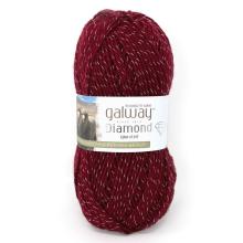 Plymouth Galway Wool Worsted Yarn in rich burgundy color for warm, cozy projects