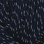 Close-up of navy blue Plymouth Galway Wool Worsted Yarn with white flecks for knitting and crocheting projects