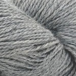 Close-up of Plymouth Yarn Alpaca Lino in soft gray for knitting and crochet projects