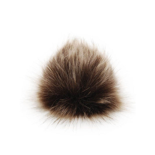 Fluffy brown pom pom perfect for decorating pom dog accessories and crafts