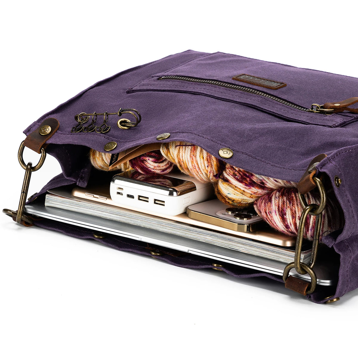 Madelinetosh Rucksack Backpack Canvas in Purple for Stylish and Durable Storage