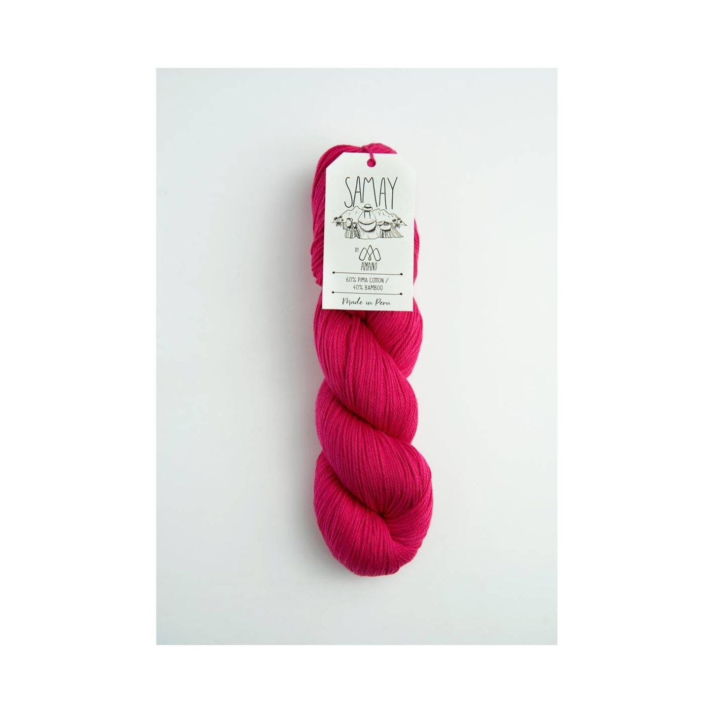Amano Samay Yarn - Soft Cotton Bamboo Blend 7212 Hibiscus