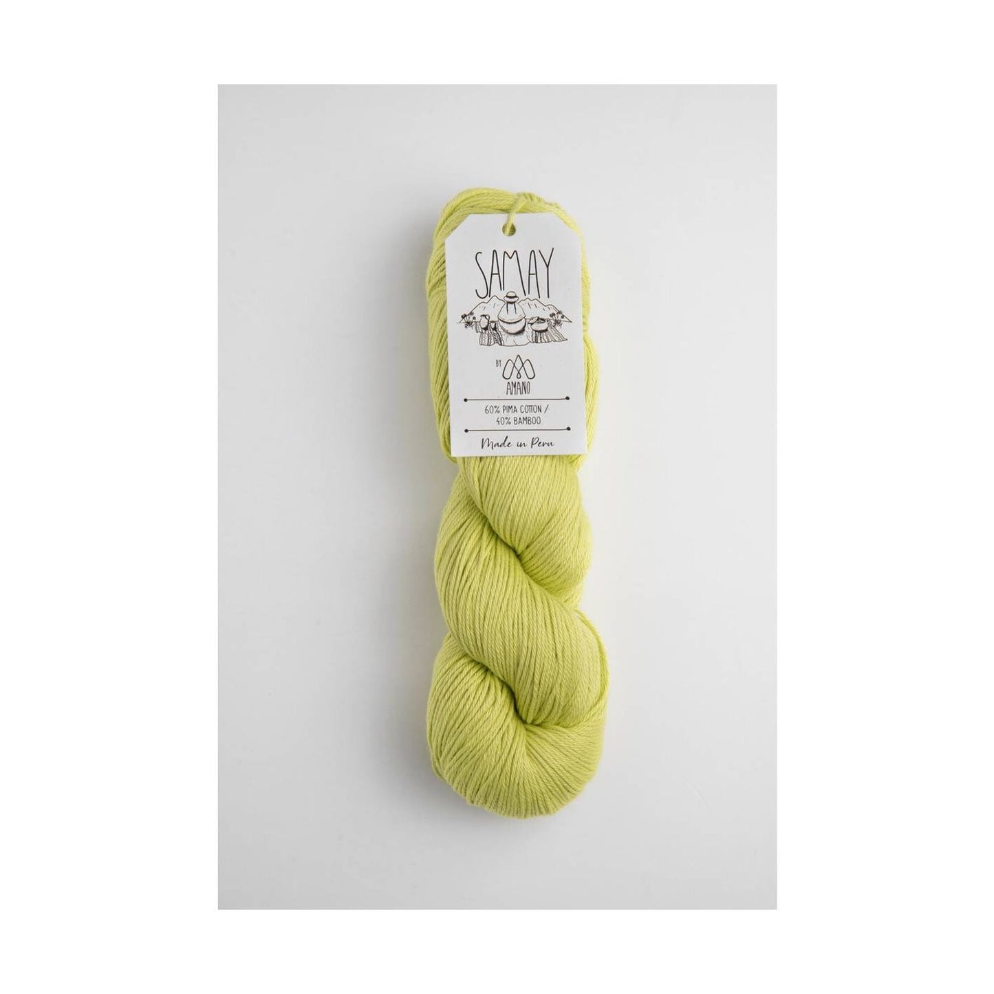Amano Samay Yarn - Soft Cotton Bamboo Blend 7214 Lightning