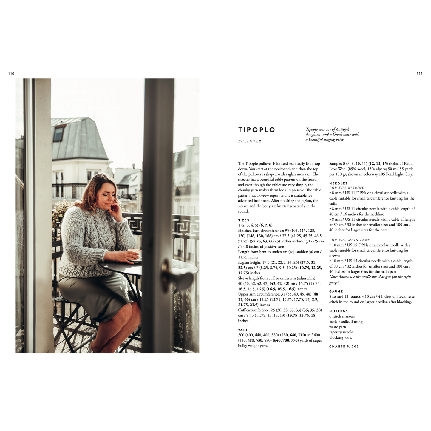 Woman knitting a cozy cardigan with detailed instructions showcasing various patterns in knitting