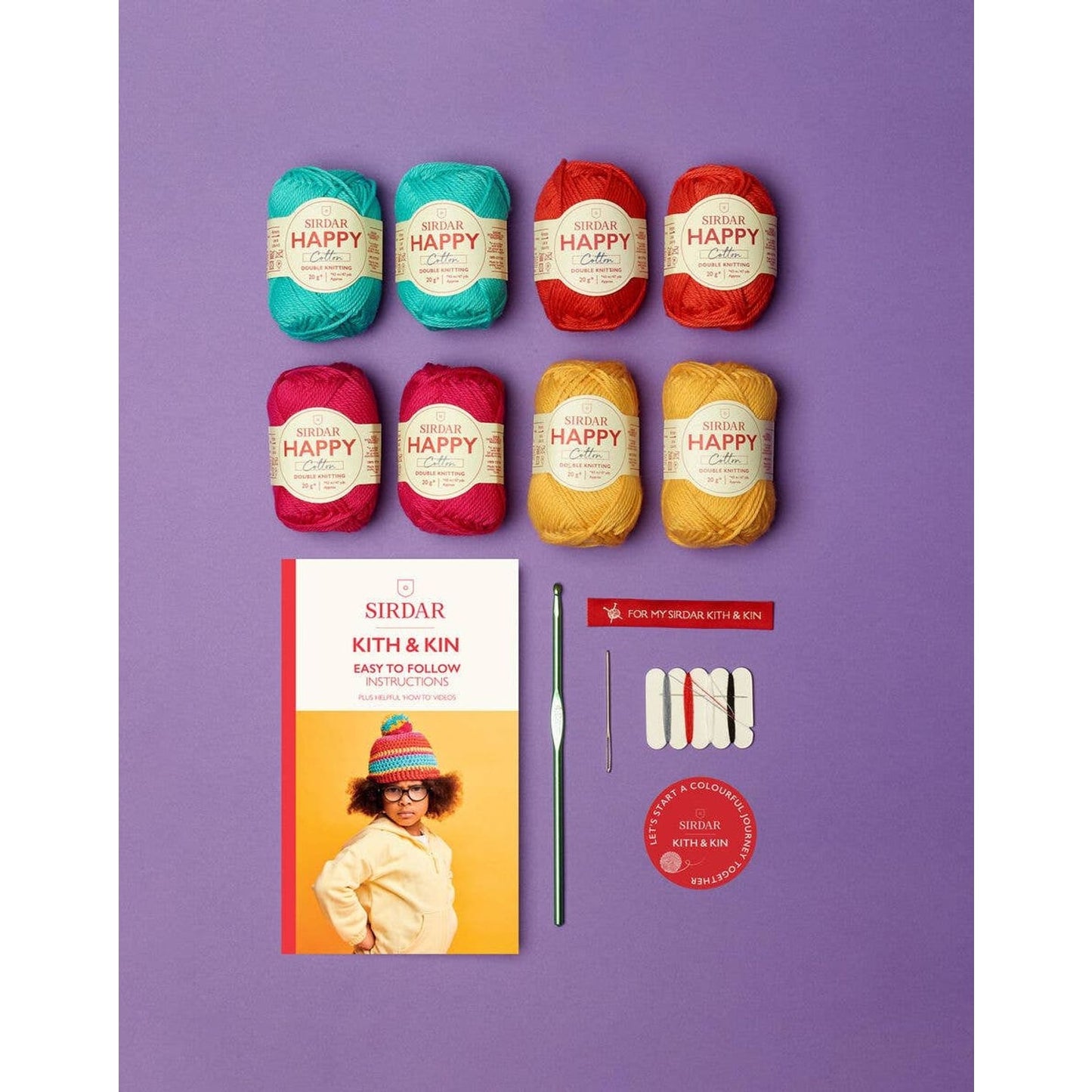 DMC kit a crochet featuring colorful yarn, instructions, and a crochet hook for easy crafting