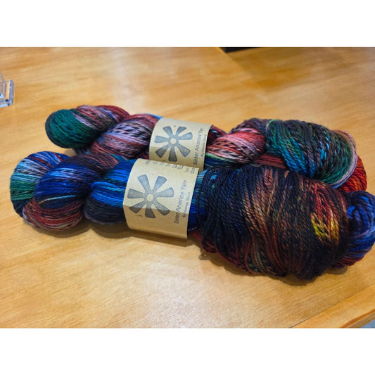 Sister Ananse Bird Collection Yarn - Hand-Dyed Wool Painted Bunting Fingering
